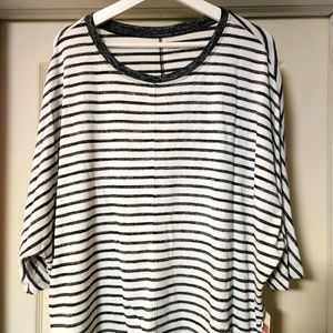 NWT A.N.A  Striped Blouse Size XXL
